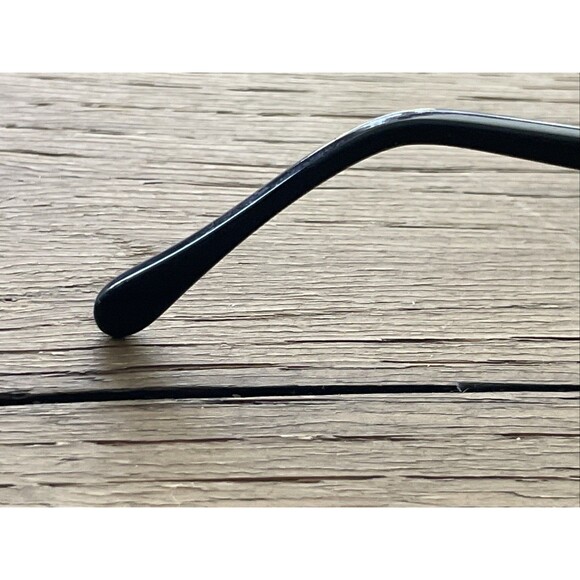 Vintage France Cat Eye Eyeglasses Frames ONLY Rhinestone Black half rim - Picture 7 of 13